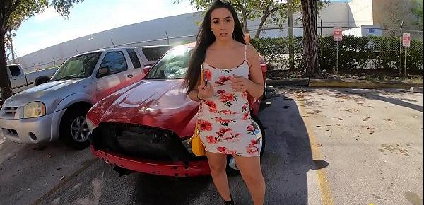  Roadside - Latina Fucks Her Car Mechanics Dick For A Favor